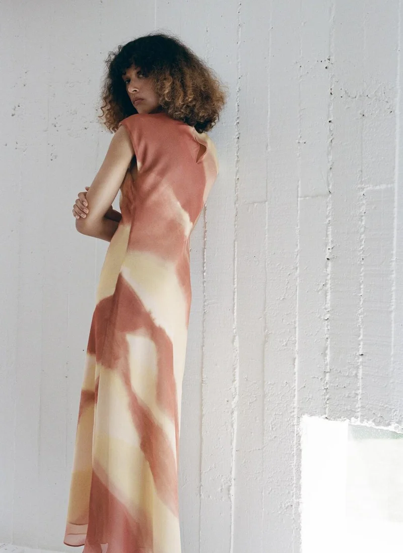 مانجو A-Line Printed Dress
