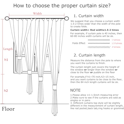 Vision Home Natural Pinch Pleated Semi Sheer Curtains Textured Linen Blended Light Filtering Window Curtains for Living Room Bedroom Pinch Pleat Drapes with Hooks 2 Panels 42" Wx63 L - Image 2