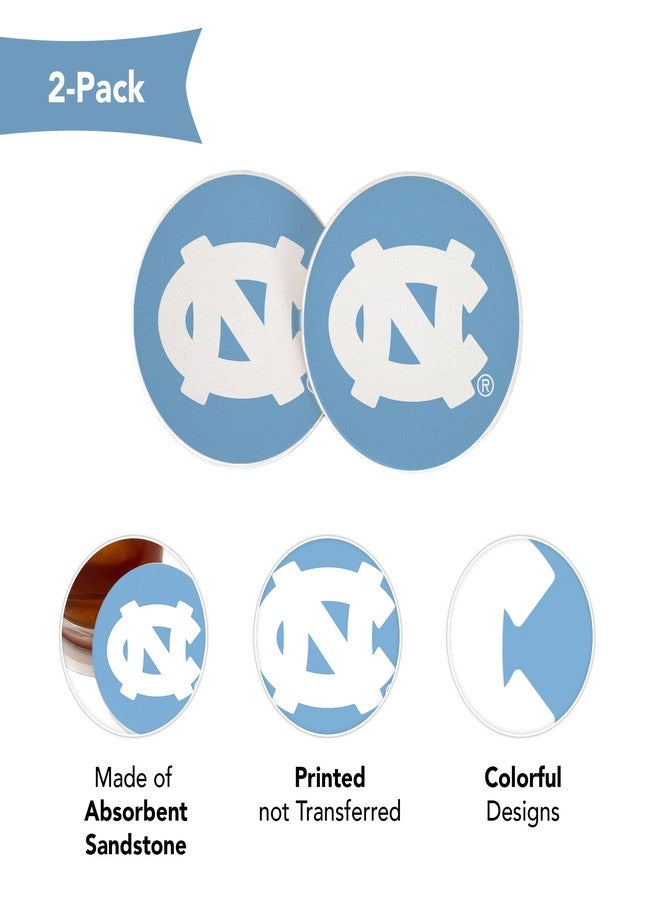 Desert Cactus University of North Carolina Chapel Hills Car Accessories Absorbent Sandstone Cup Coasters Licensed Product Set of 2 (Design A) - Image 4