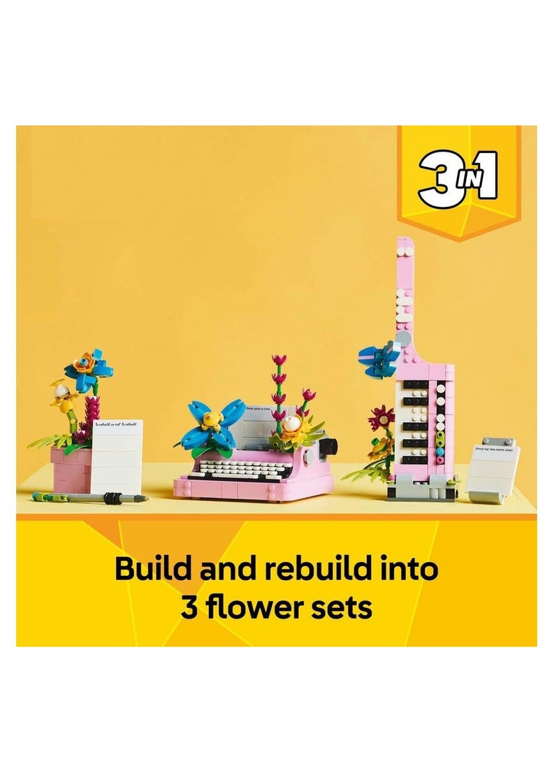 LEGO LEGO Typewriter With Flowers Building Set 31169  - Image 4