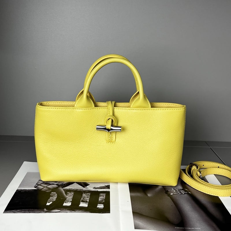 Selling Genuine Leather Women'S Bag Classic Pebbled Pattern Shoulder Handbag Bamboo Light Luxury Crossbody Bag Women'S Trend - Image 1
