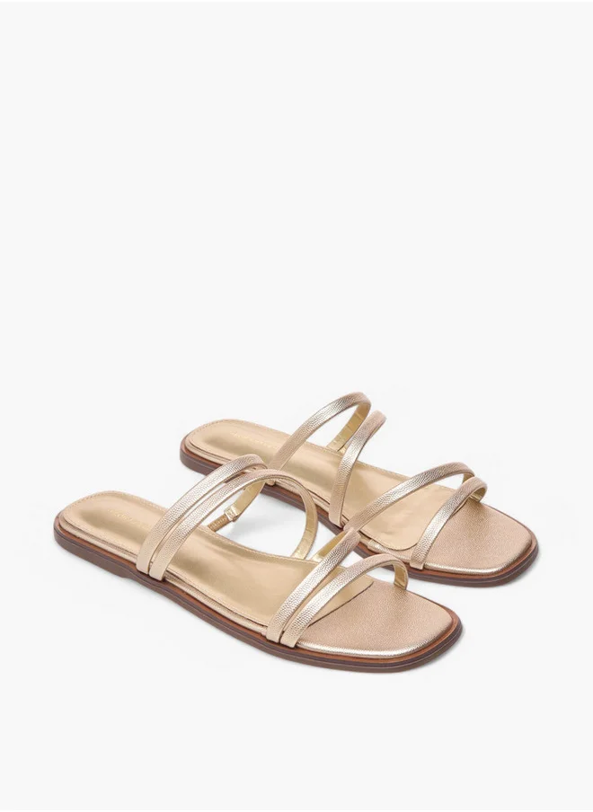 فلورا بيلا من شو إكسبرس Textured Slip-On Flat Sandals