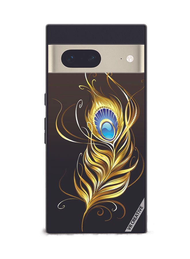 VR CREATIVE Protective Case Cover For Google Pixel 7 Feather Design Multicolour - Image 1