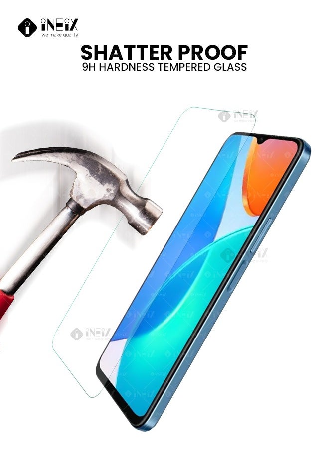 INEIX - 3-Pieces Tempered  Glass Screen Protector For Honor X6-Clear - Image 1