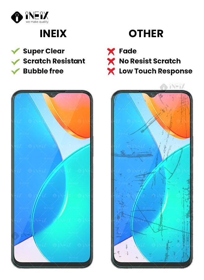 INEIX - 3-Pieces Tempered  Glass Screen Protector For Honor X6-Clear - Image 1