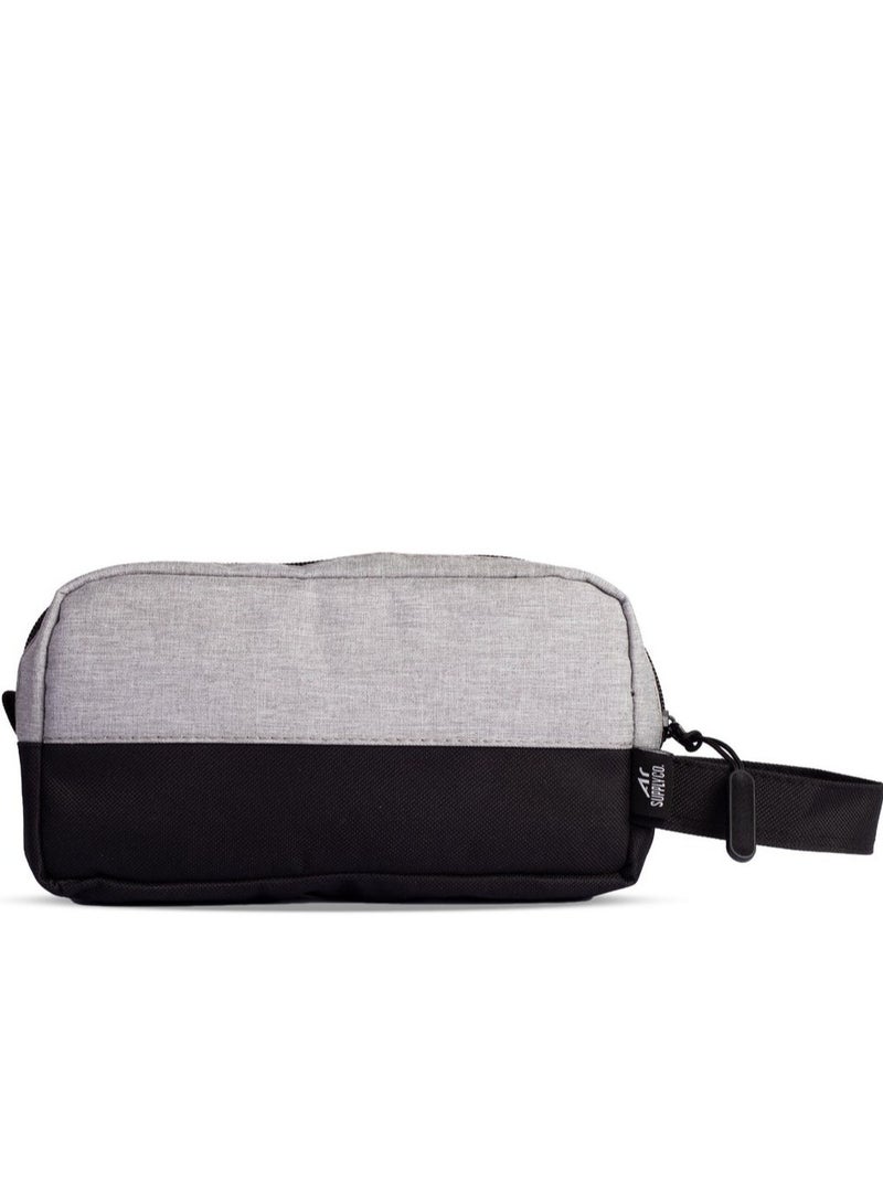 Ar supply AR Pluto by Arij Bags | Small handbag for everyday use, lightweight and easy to carry, main zipper compartment, additional inner pocket, suitable for outings and daily movement (23 × 14 × 6 cm) (Black & Grey) - Image 1