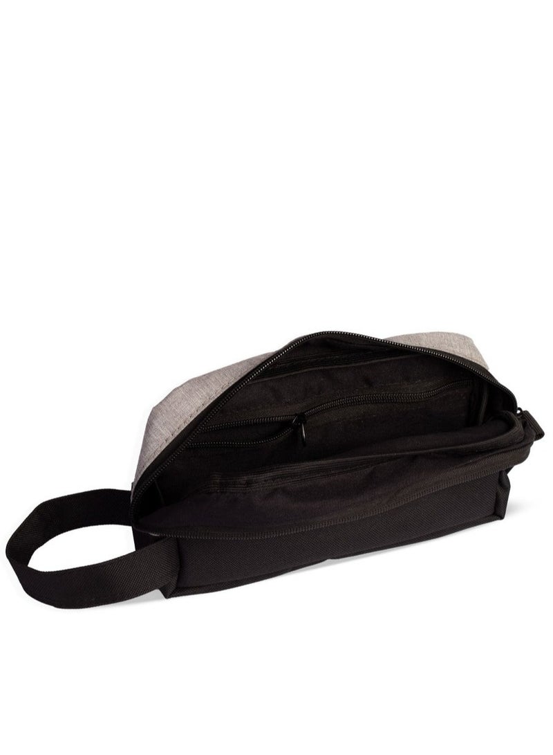 Ar supply AR Pluto by Arij Bags | Small handbag for everyday use, lightweight and easy to carry, main zipper compartment, additional inner pocket, suitable for outings and daily movement (23 × 14 × 6 cm) (Black & Grey) - Image 2