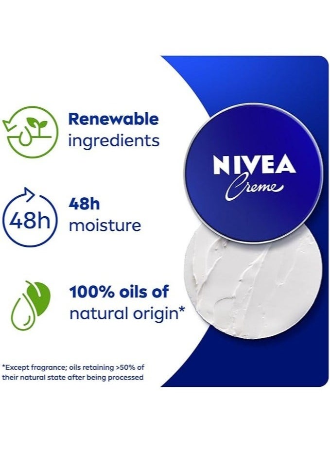 Nivea Nivea Moisturising Cream, Universal All Pourpose Moisturizer for Face Body Hands, Tin 150ml  - Image 2