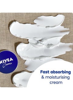 Nivea Nivea Moisturising Cream, Universal All Pourpose Moisturizer for Face Body Hands, Tin 150ml  - Image 3