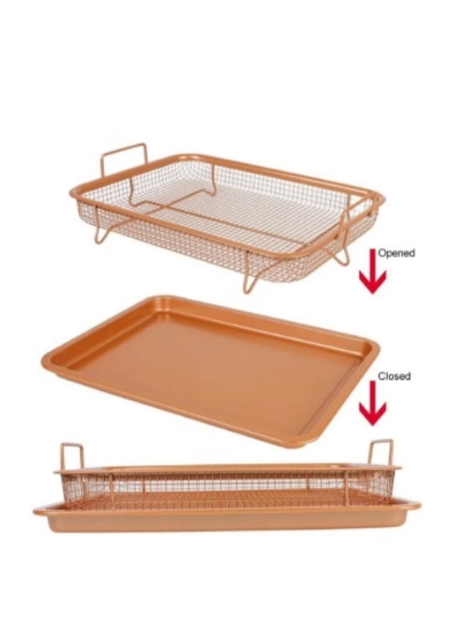 صينية التحمير الصحية 2 في 1 – أكل محمر بدون نقطة زيت - Image 1