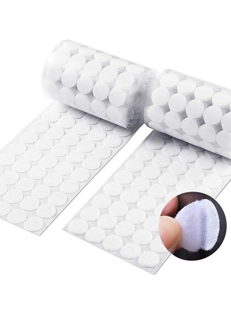 Generic 150 Pairs Self Adhesive Dots, Tapes Sticky Back Coins Dots with Hook and Loop Velcro Round Pads (20mm)  - Image 1