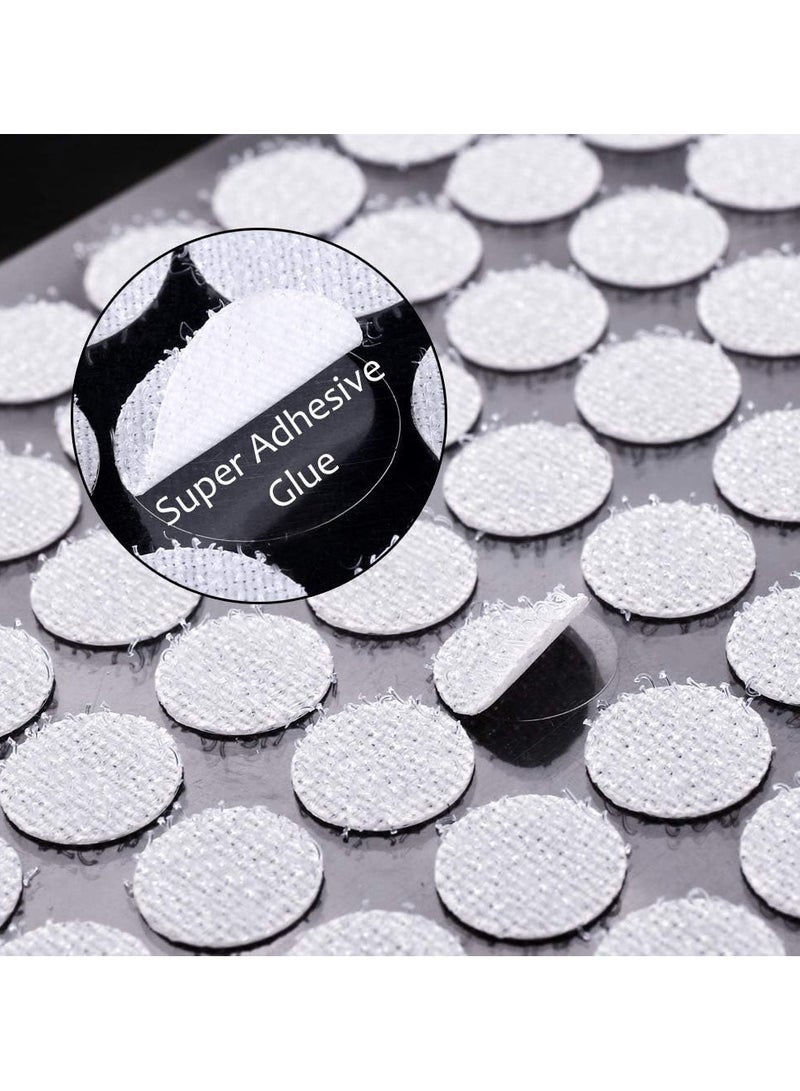 Generic 150 Pairs Self Adhesive Dots, Tapes Sticky Back Coins Dots with Hook and Loop Velcro Round Pads (20mm)  - Image 2