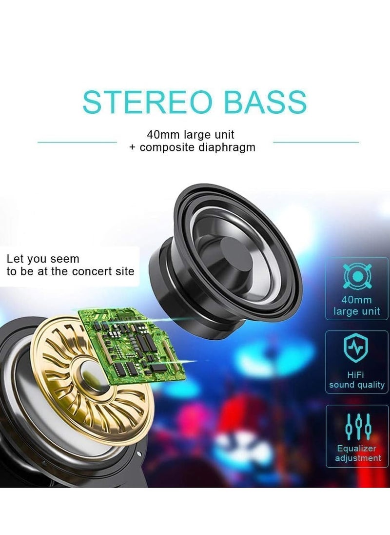 AMBERJACK Wireless Music BT Headphones for Gaming Over Ear Foldable Noise Protection Headset AKZ61 For Children Boy Girl Travel School Phone Pad Tablet PC  - Image 3