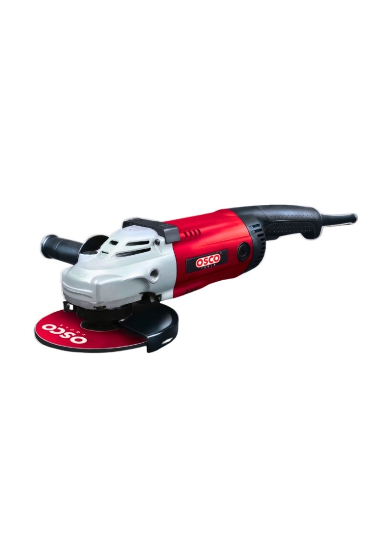 OSCO-TOOLS OSCO 9-Inch Angle Grinder, 2600W Heavy-Duty Cutting and Grinding Machine, Durable Design with Cooling System and Ergonomic Handle, Ideal for Metal, Stone, and Concrete Work. - Image 1