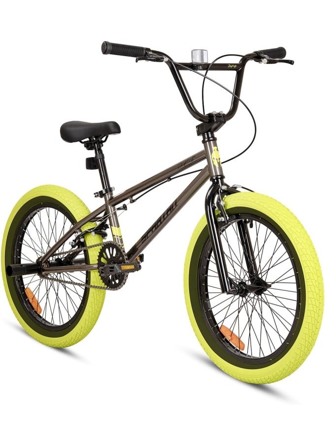 Spartan 20" ZEPHYR Freestyle BMX - 360° rotatable handlebar, 2 Stunt Pegs, Adjustable Padded Seats, Wide Tyres, For kids age 7 to 10  - Image 1