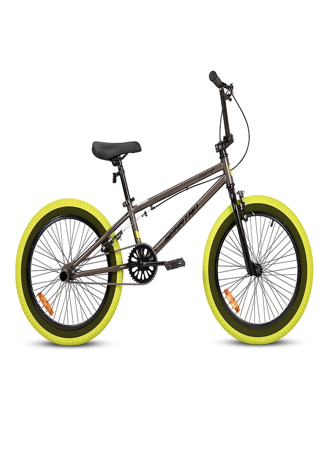 Spartan 20" ZEPHYR Freestyle BMX - 360° rotatable handlebar, 2 Stunt Pegs, Adjustable Padded Seats, Wide Tyres, For kids age 7 to 10  - Image 1