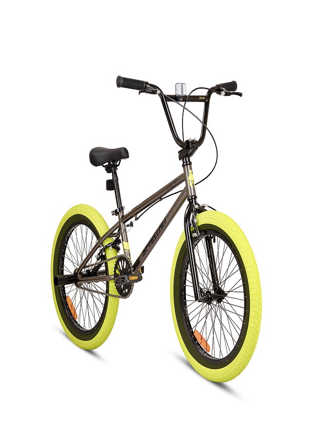 Spartan 20" ZEPHYR Freestyle BMX - 360° rotatable handlebar, 2 Stunt Pegs, Adjustable Padded Seats, Wide Tyres, For kids age 7 to 10  - Image 2