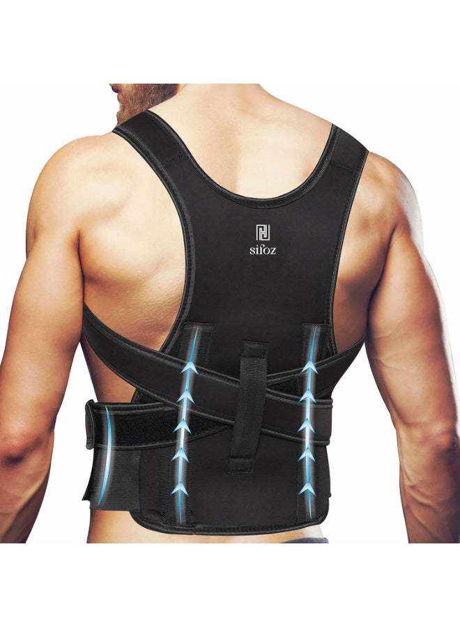 Sifoz Free Size Posture Corrector For Men And Women Back Support Belt Back Pain Back Straight And Shoulder Support Belt (Universal Size) (Metallic Belt) (Posture Corrector Belt) - Image 2