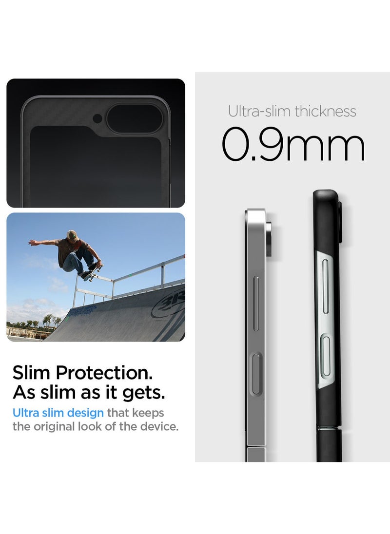 Spigen Air Skin for Samsung Galaxy Z Flip 6 Aramid Fiber Case Cover (2024) - Black  - Image 4