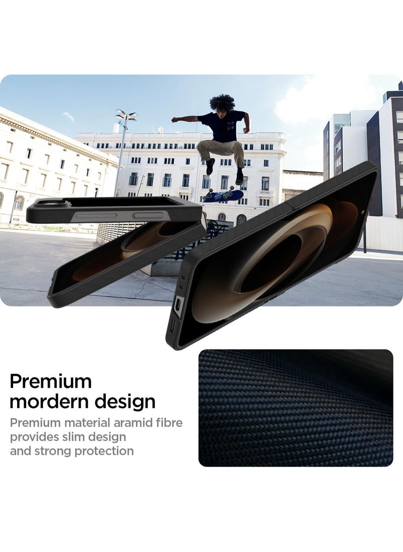 Spigen Air Skin for Samsung Galaxy Z Flip 6 Aramid Fiber Case Cover (2024) - Black  - Image 3