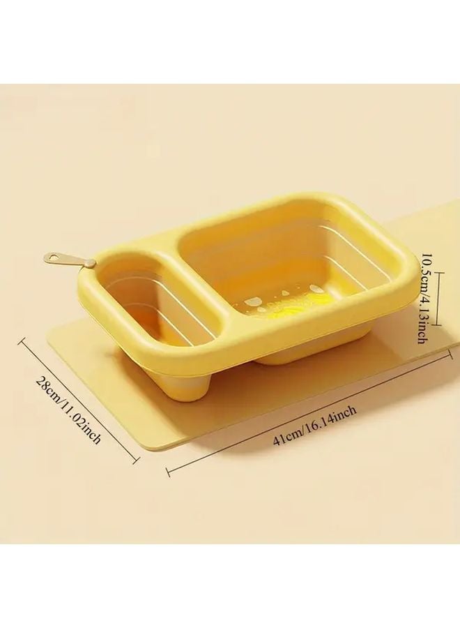 Pink Portable Folding Pet Basin 2pcs Super Convenient Wash Tub For Outdoor Camping - Image 5