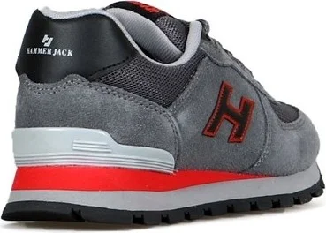 Hammer Jack Peru Men's Leather Sneakers-Grey