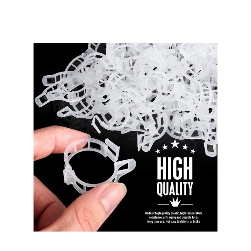 SOLARAE 200 Pcs Plant Support Garden Clips Tomato Trellis Clip Tomato Vine Clips Help Vine Vegetables to Grow Upright and Make Plants Healthier - Image 5