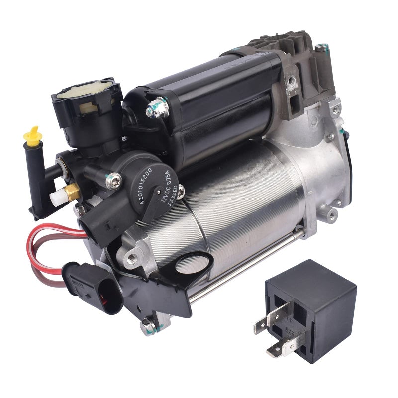 Woosphy Airmatic Air Suspension Air Ride Compressor Pump Replacement For Mercedes Benz EClass W211 S211 SClass CLSClass AMG W220 C219 E320 E350 E500 S500 S600 CLSClass 2203200104 2113200304