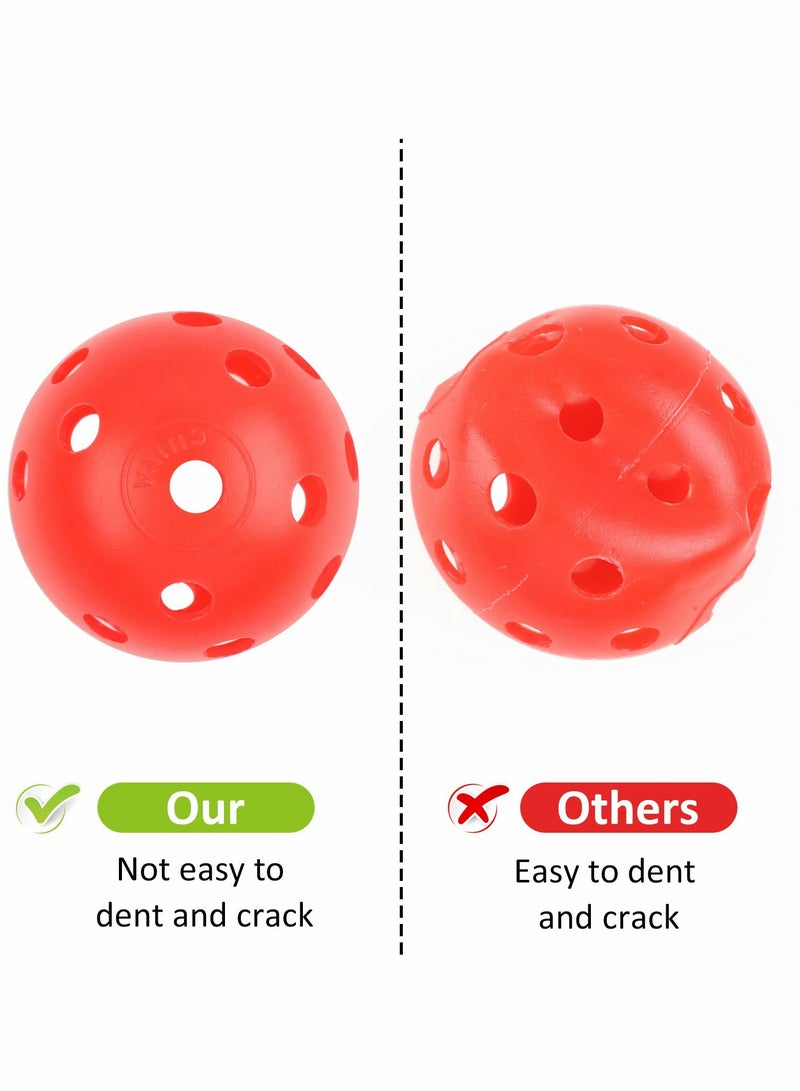 عبوة 24 كرة جولف بلاستيكية للتدريب بحجم 42 مم - مثالية للتدريب في الفناء الخلفي وممارسة الضرب (متعددة الألوان) - Image 5