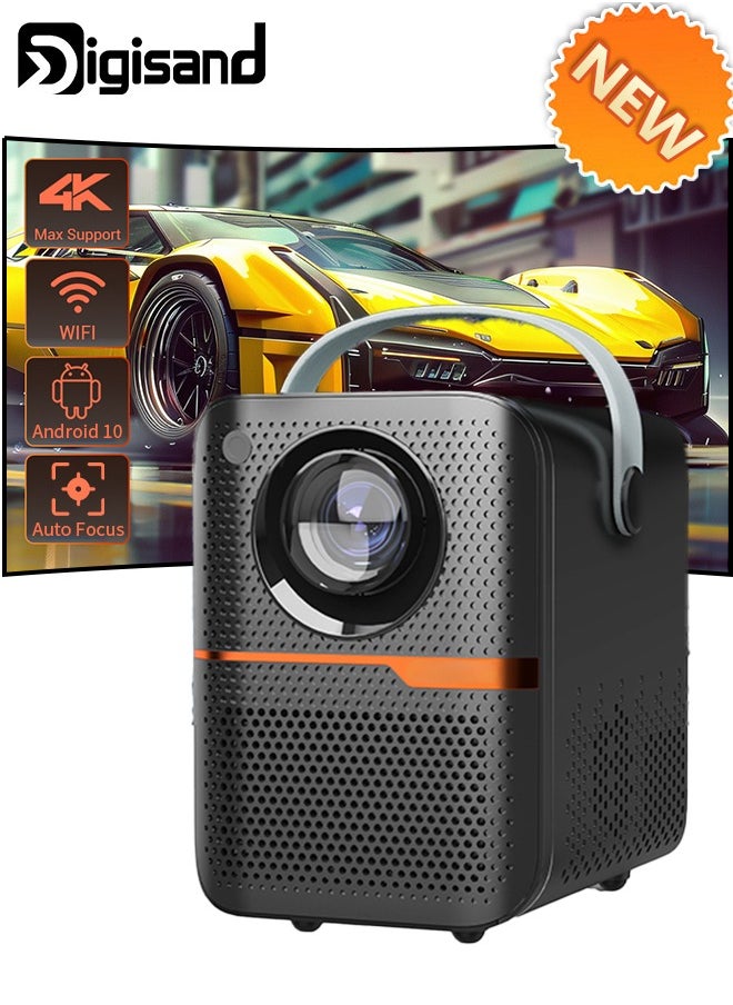 Digisand - P10 Smart Projector Android 10 WiFi 180ANSI Portable Home Cinema Outdoor Wireless Movie Projector Support 1080P 4K - Image 1