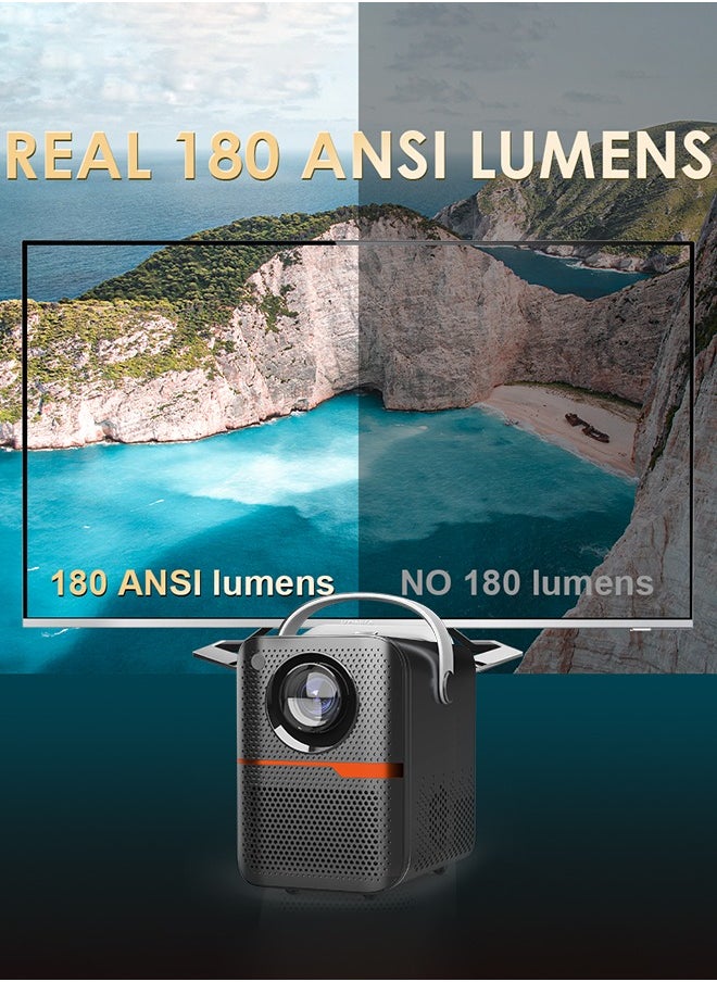 Digisand - P10 Smart Projector Android 10 WiFi 180ANSI Portable Home Cinema Outdoor Wireless Movie Projector Support 1080P 4K - Image 1