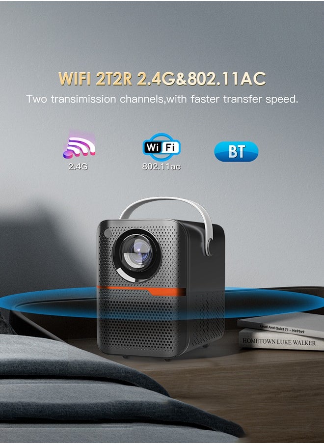 Digisand - P10 Smart Projector Android 10 WiFi 180ANSI Portable Home Cinema Outdoor Wireless Movie Projector Support 1080P 4K - Image 1