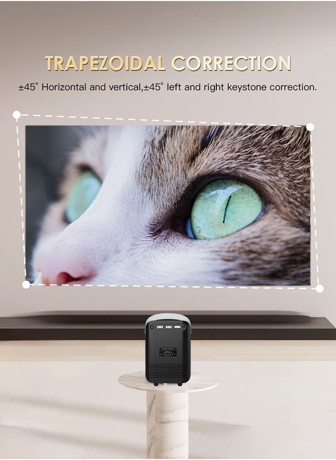 Digisand - P10 Smart Projector Android 10 WiFi 180ANSI Portable Home Cinema Outdoor Wireless Movie Projector Support 1080P 4K - Image 1