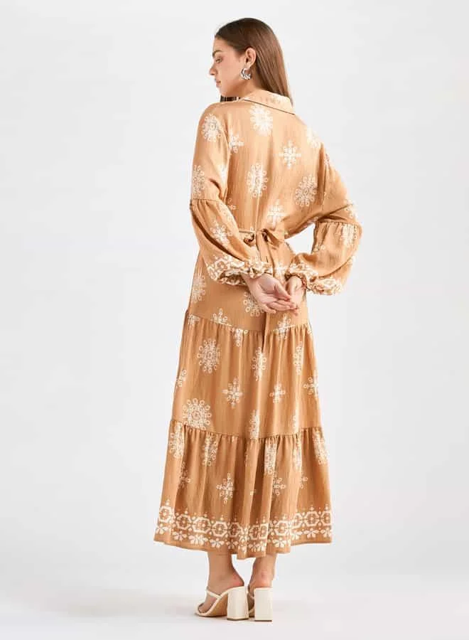 Splash FAV Floral Print Maxi Dress
