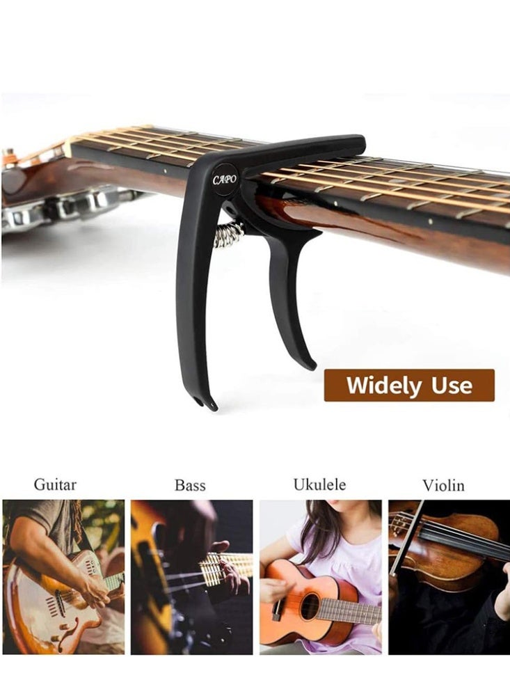 Generic Portable guitar tuning clip with Pick's lightweight metal design, ergonomic and durable, making it an ideal choice for musicians  - Image 5
