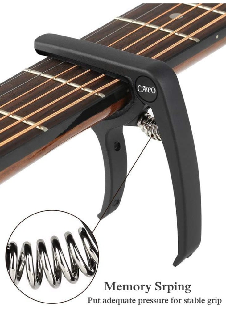 Generic Portable guitar tuning clip with Pick's lightweight metal design, ergonomic and durable, making it an ideal choice for musicians  - Image 4