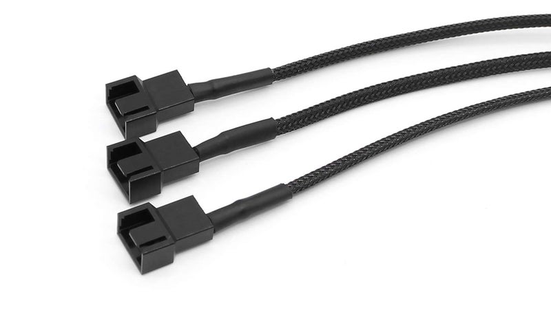 Gavemi 2 Pack Molex to 3 Pin or 4 Pin Fan Adapter Computer PC Case Fan Power Splitter Cable, 10 inch - Image 5