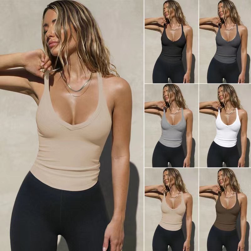2024 Spring New Knitted Vest Clothing Slim Top Trbottomy Brand Bottoming Shirt - Image 2
