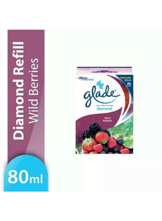 جليد معطر جو سائل للسيارة برائحة التوت البري من دايموند، 80 مل