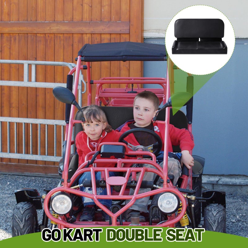 DaisyInner Double Seat for Go Kart Parts Adjustable Go Kart 2 Seater Saddle for Racing Balancing Vehicle, Black - Image 4