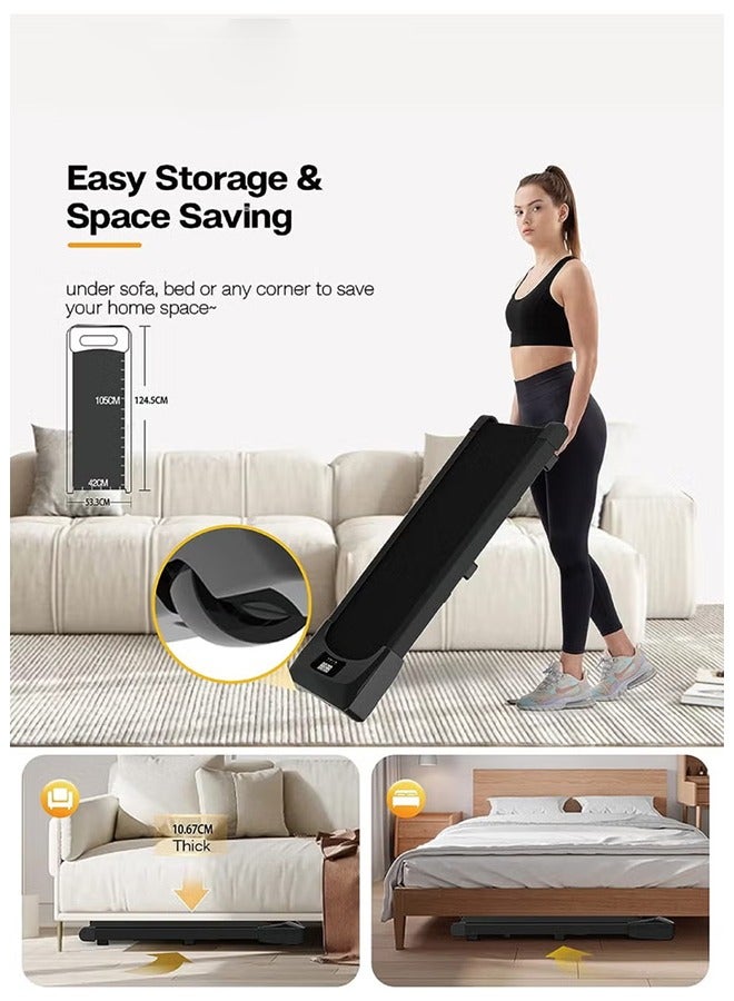 Sharpdo Treadmill Walking Pad Treadmill 3 Stage Manual Incline Adjustment High Density Composite Belt 1.5HP Quiet Motor Compact Design for Home & Office Use - Image 3