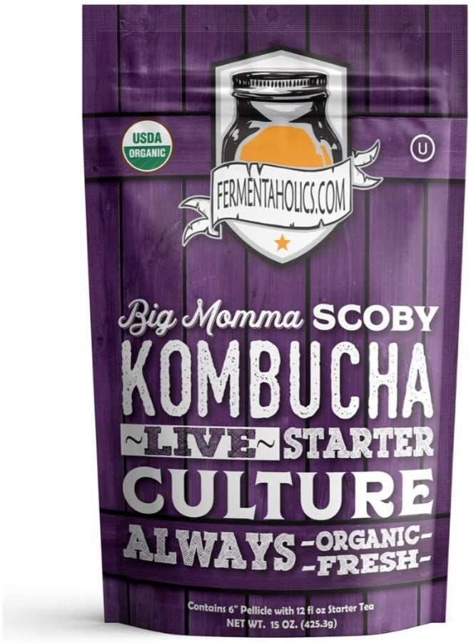 Fermentaholics Big Momma Kombucha SCOBY & Starter Tea - Image 1