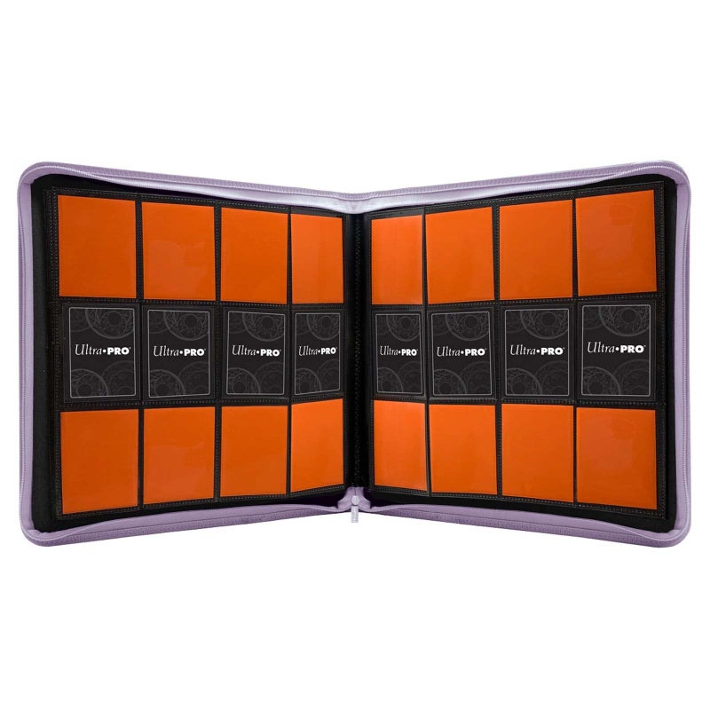 Ultra Pro E-15742 Ultra Pro-12 Pocket Zippered Pro Binder-Purple - Image 3