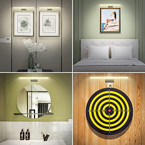 HOWMZON Black Picture Light, Battery Operated Painting Lighting with Remote,16 inch Led Art Lamp, Wirelless Wall Lamp,Rechargeable Picture Frame Light,Cordless Gallery Light - Image 3