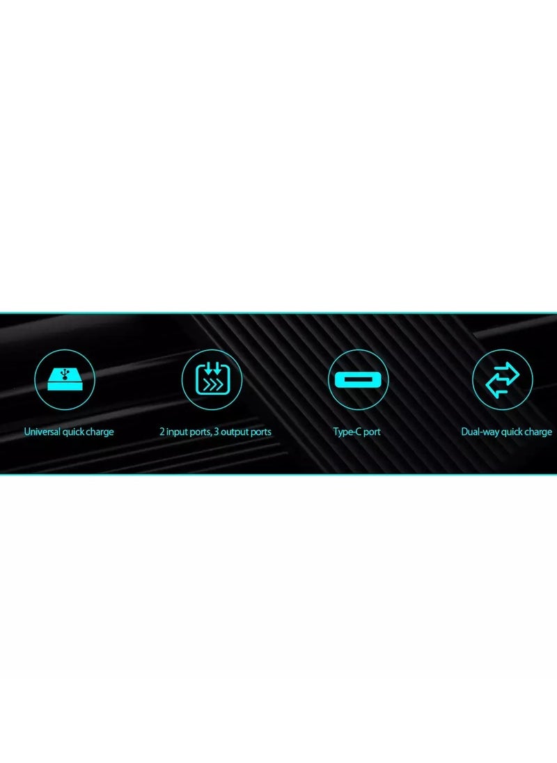 Orico - K10000 Power Bank 10000mAh 18W  2x USB-A, 1x Type-C and 1x Micro B - Image 1
