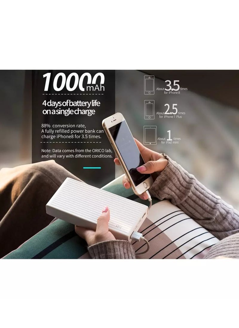 Orico - K10000 Power Bank 10000mAh 18W  2x USB-A, 1x Type-C and 1x Micro B - Image 1