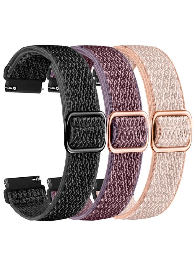 Xininyia AR-01 Smart Watch Bands Stretch Watchband, Replacement for Fitpolo AR-01,for Aeac AR-01 Elastic Nylon Watch Straps Wristband Adjustable Straps Fabric Breathable(3-PACK) - Image 1