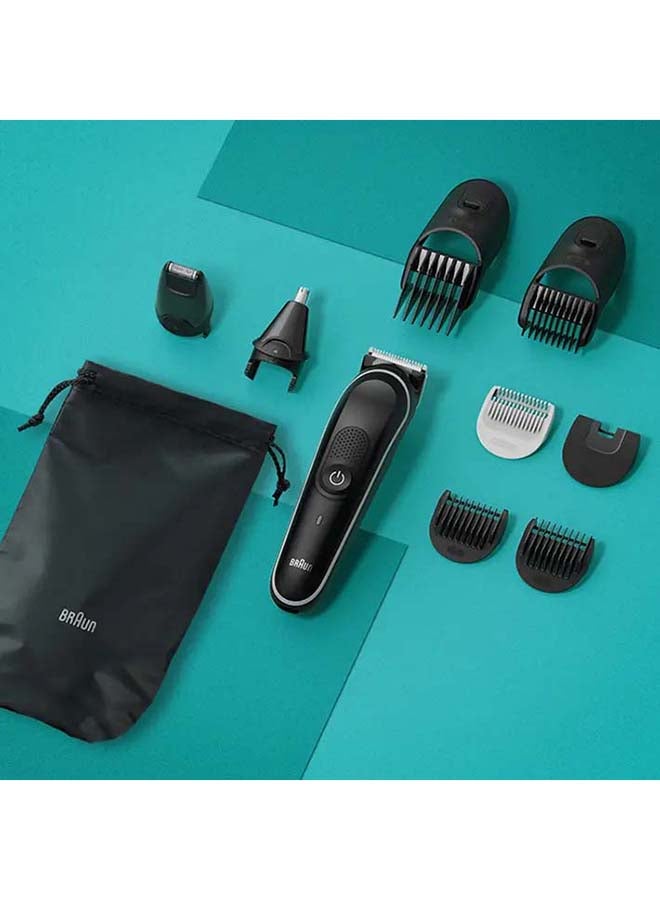 BRAUN 9-in-1 Style Kit 5 Beard, Body, Ear And Nose. With 100-min Runtime, Pouch MGK5420 Grey - Image 4