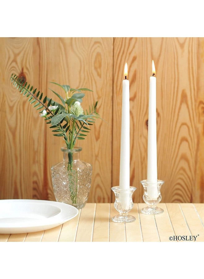 Hosley Set of 24 Glass Taper Candle Holders 2.5 Inches High Ideal Gift for Weddings Party Favor Reiki Meditation O3 - Image 2