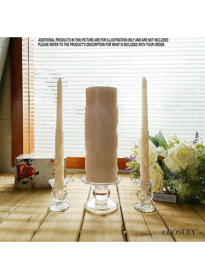 Hosley Set of 24 Glass Taper Candle Holders 2.5 Inches High Ideal Gift for Weddings Party Favor Reiki Meditation O3 - Image 3